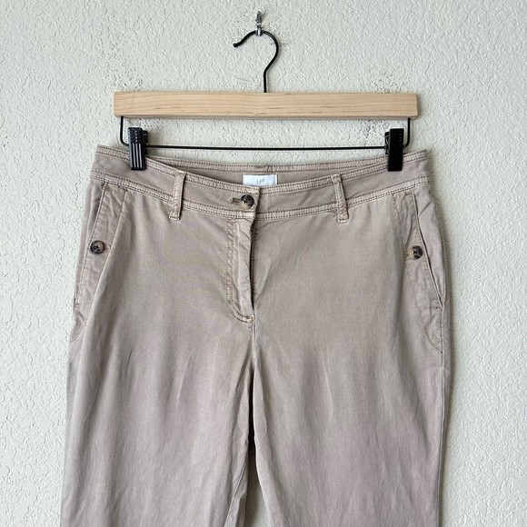 NWT J. Jill Casual Skinny Pants in Light Khaki Sz 10P W6928 - Picture 2 of 11